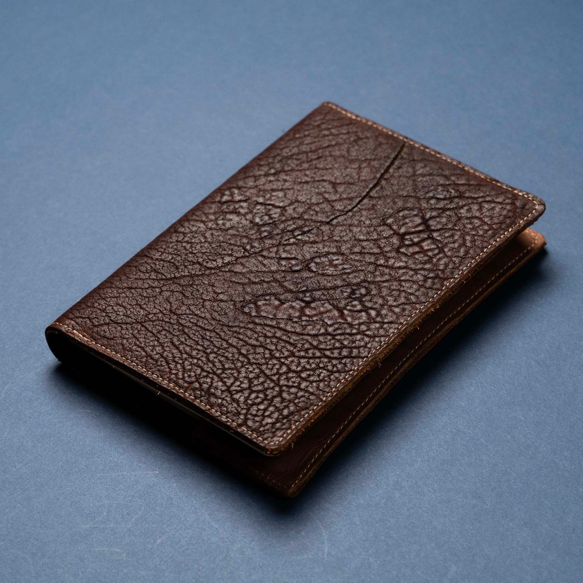 Shrunken Bison Leather - A5 Leather Journal - High Character (One-Of-A-Kind) Notebooks - 192 pages 8.75” x 6.25”