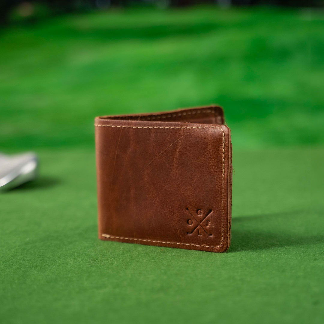 The Golf Big Dixie Personalized Fine Leather BiFold Wallet