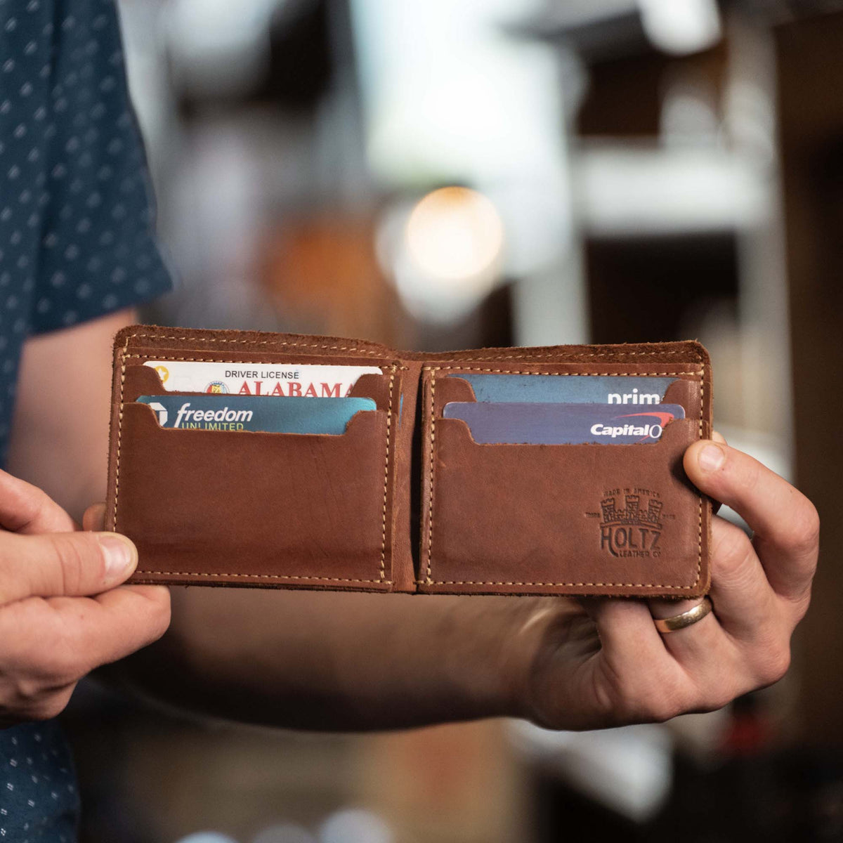 The Slim Dixie Fine Leather BiFold Wallet - Holtz Leather