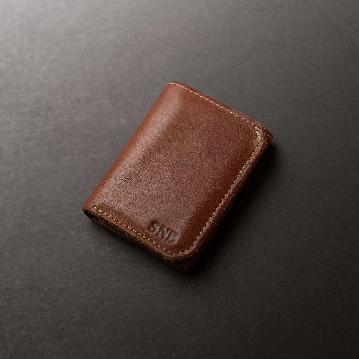 The Trifecta Personalized Leather Tri - Fold Wallet with ID Slot - Holtz Leather