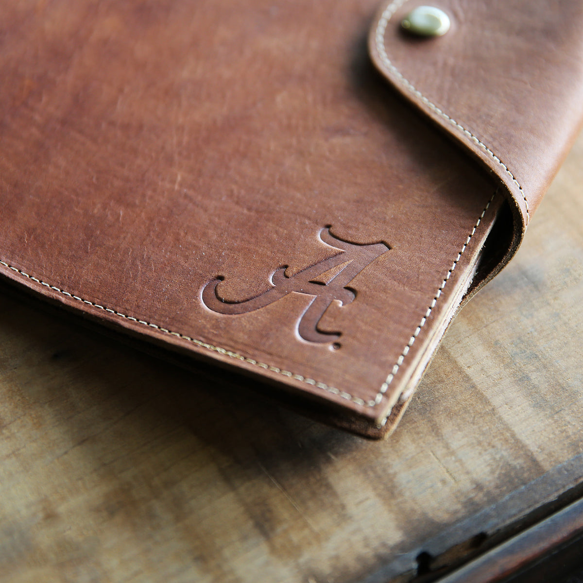 The Officially Licensed Alabama Langley Fine Leather 3 Ring Binder, Notebook, Photo Album, 1.5″ Binder