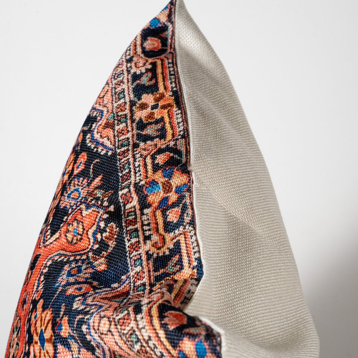 Bohemian Style Pillow - Djosan Poshti West Persian Rug Print Linen Case