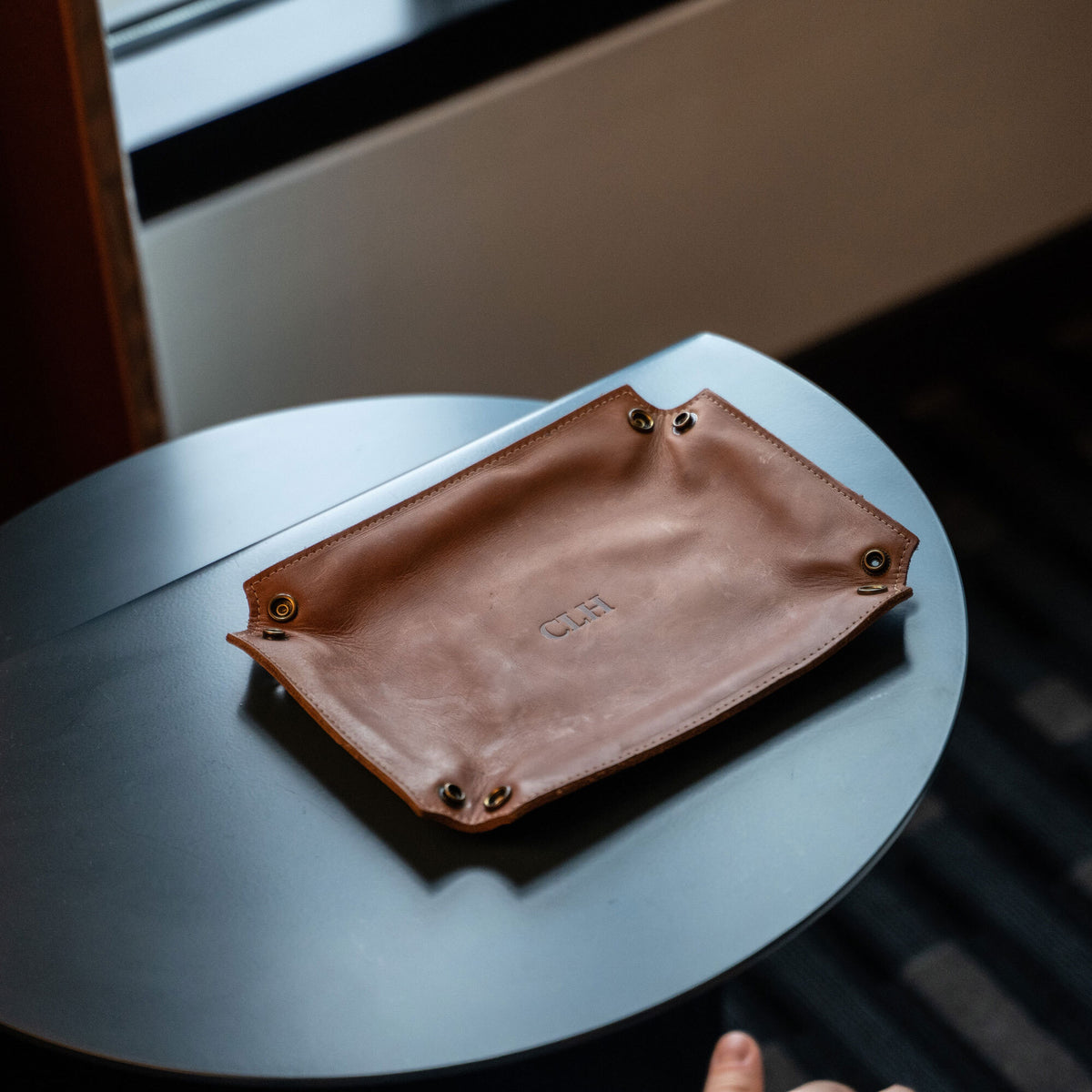 The Jetsetter - Personalized Full-Grain Leather Travel Caddy