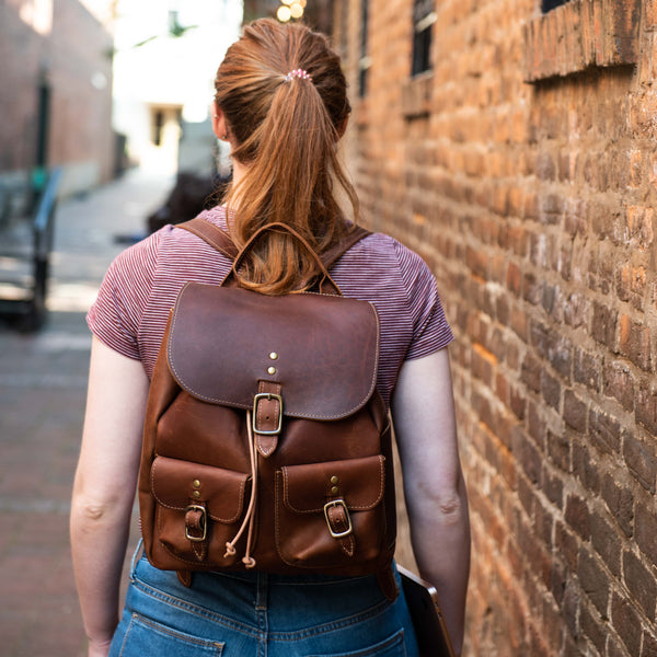 Womens Leather Backpack Backpack Woman Brown Leather 