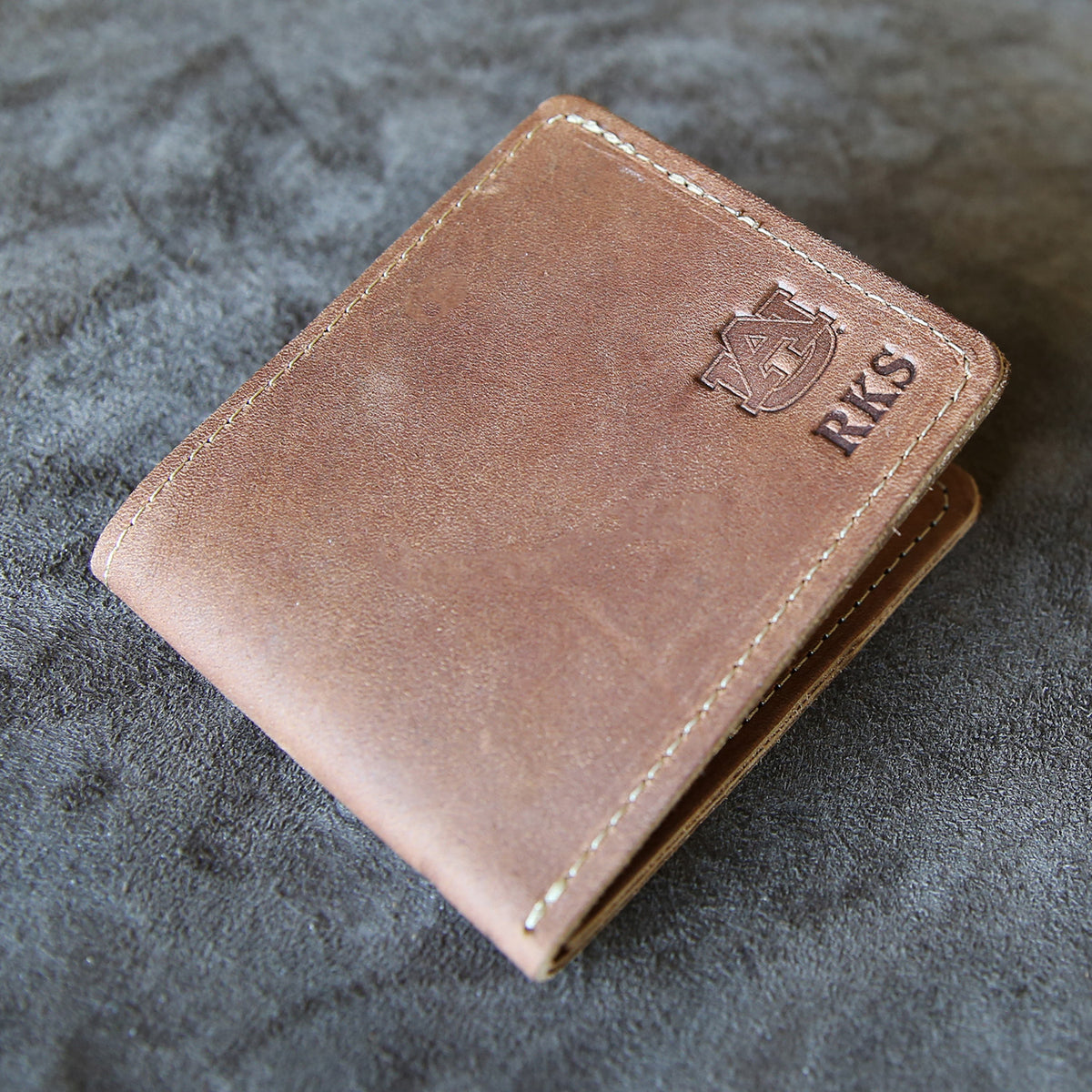 The Officially Licensed Auburn Big Dixie Fine Leather BiFold Wallet