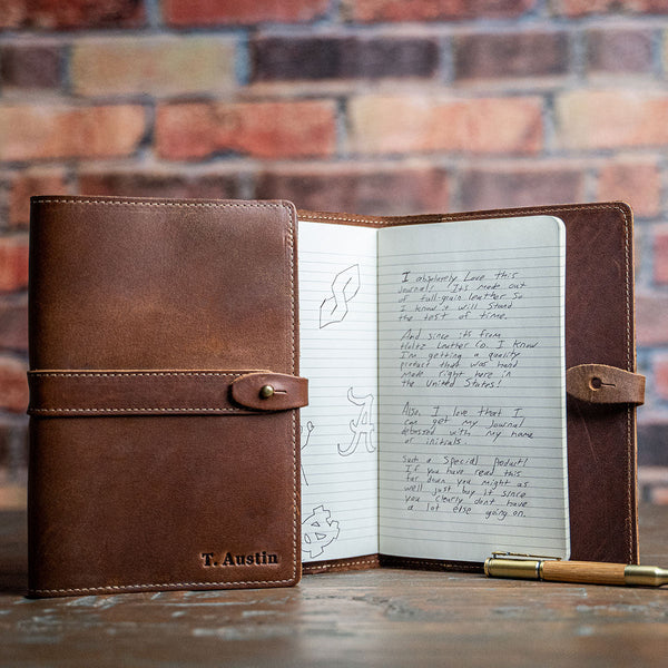 The Quiet Man Personalized Fine Leather Journal Gift for Groomsmen 