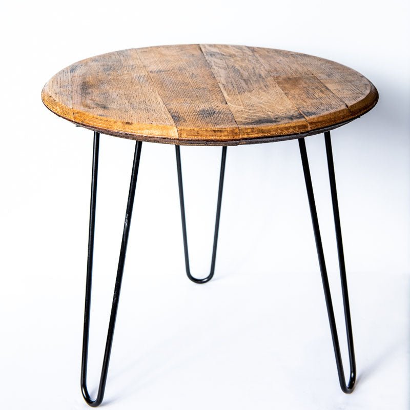 Tennessee Whiskey Barrel Side Table - Holtz Leather