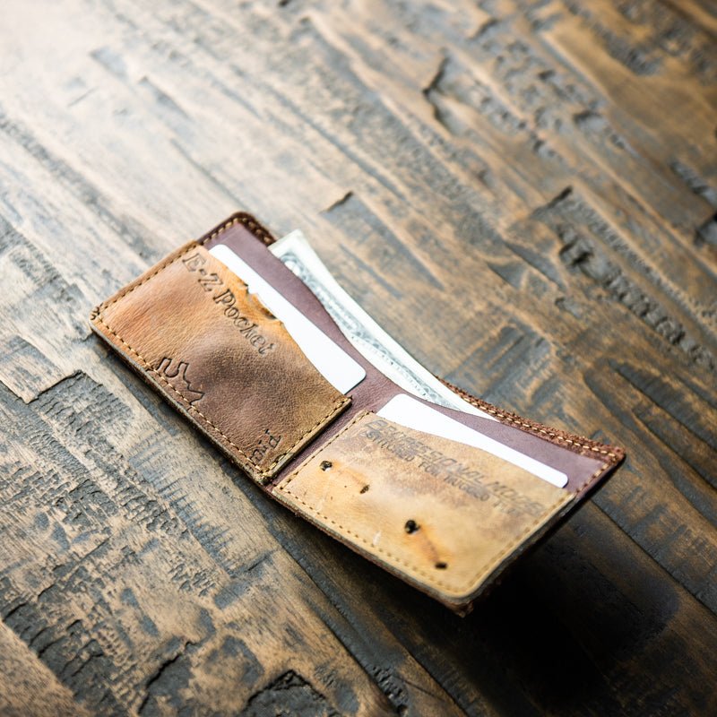 The Behemoth of Bust ~ VINTAGE BASEBALL GLOVE BIFOLD WALLET - Holtz Leather