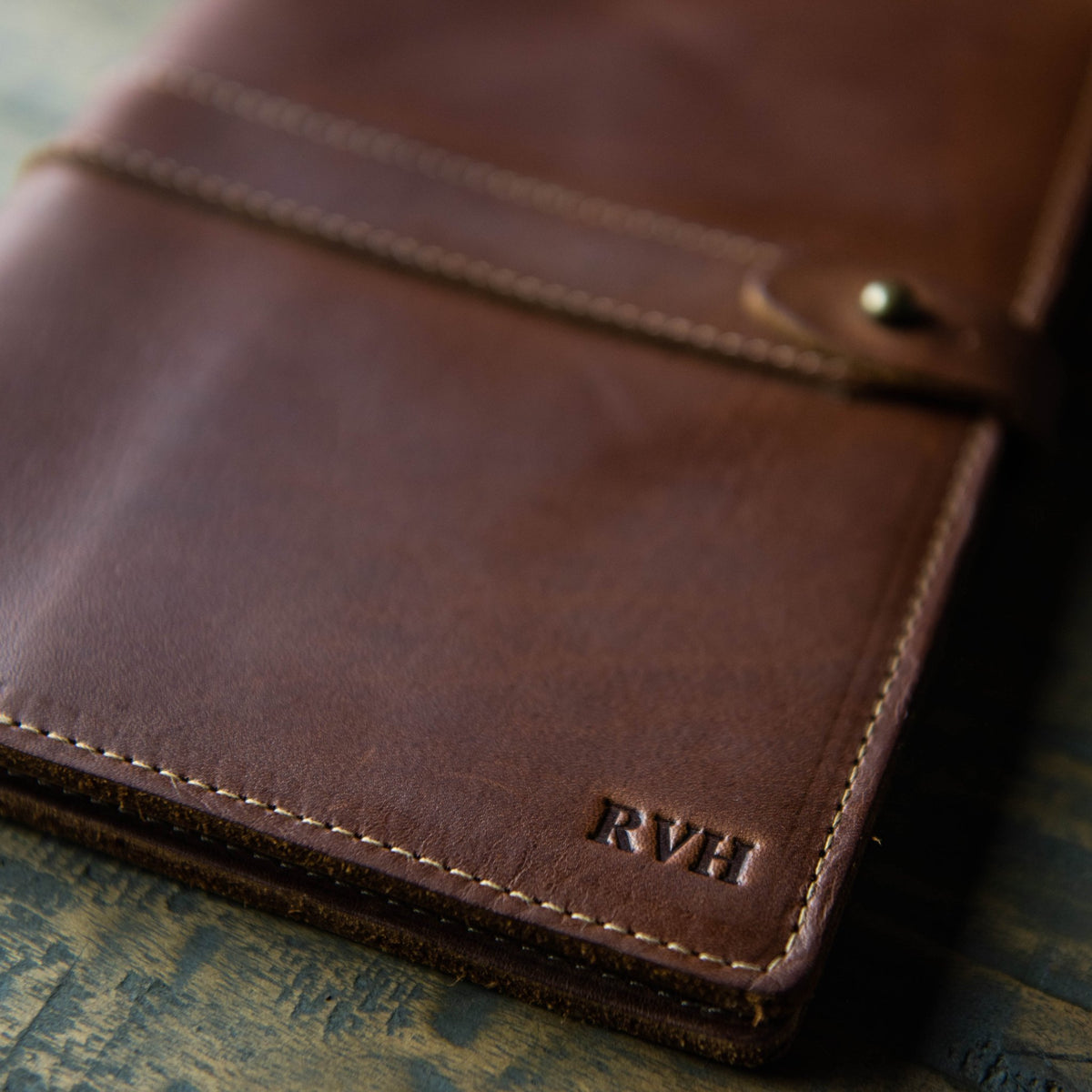 The Golf Inventor Personalized Fine Leather A5 Moleskine Journal Diary with Golf Logo - Holtz Leather