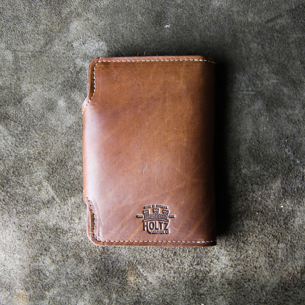 Your Logo + Our Leather - The Logbook Fine Leather Field Notes Moleskine Wallet Pocketbook Cover - Custom Logo and Corporate Gifitng - Holtz Leather