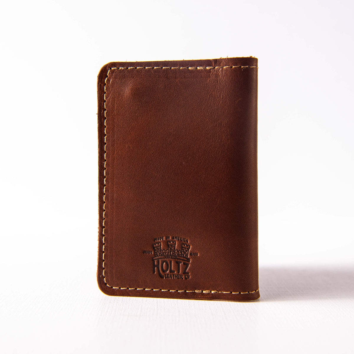 Your Logo + Our Leather - The Vincent Fine Leather Business Card Holder Wallet BiFold - Custom Logo and Corporate Gifting - Holtz Leather