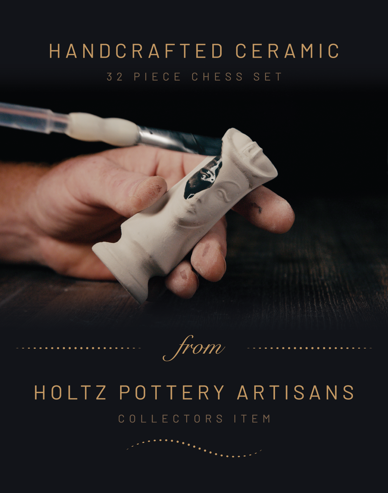 Holtz Pottery - Handcrafted Chess Set