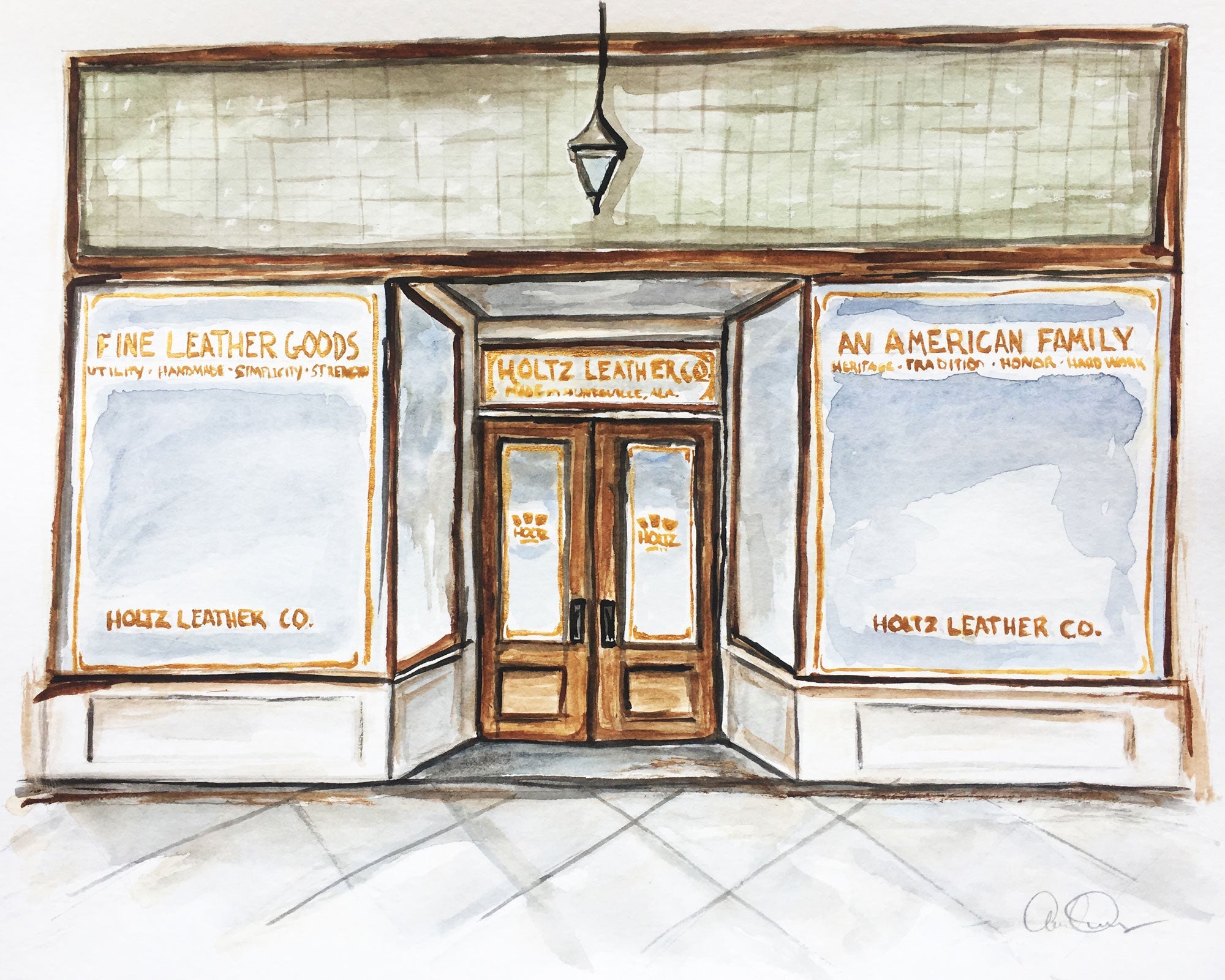 Retail Store in Art - Holtz Leather