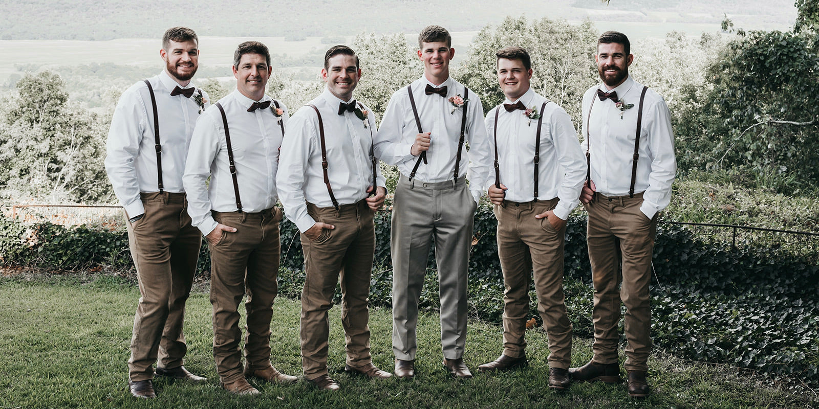 Bow tie shop with suspenders