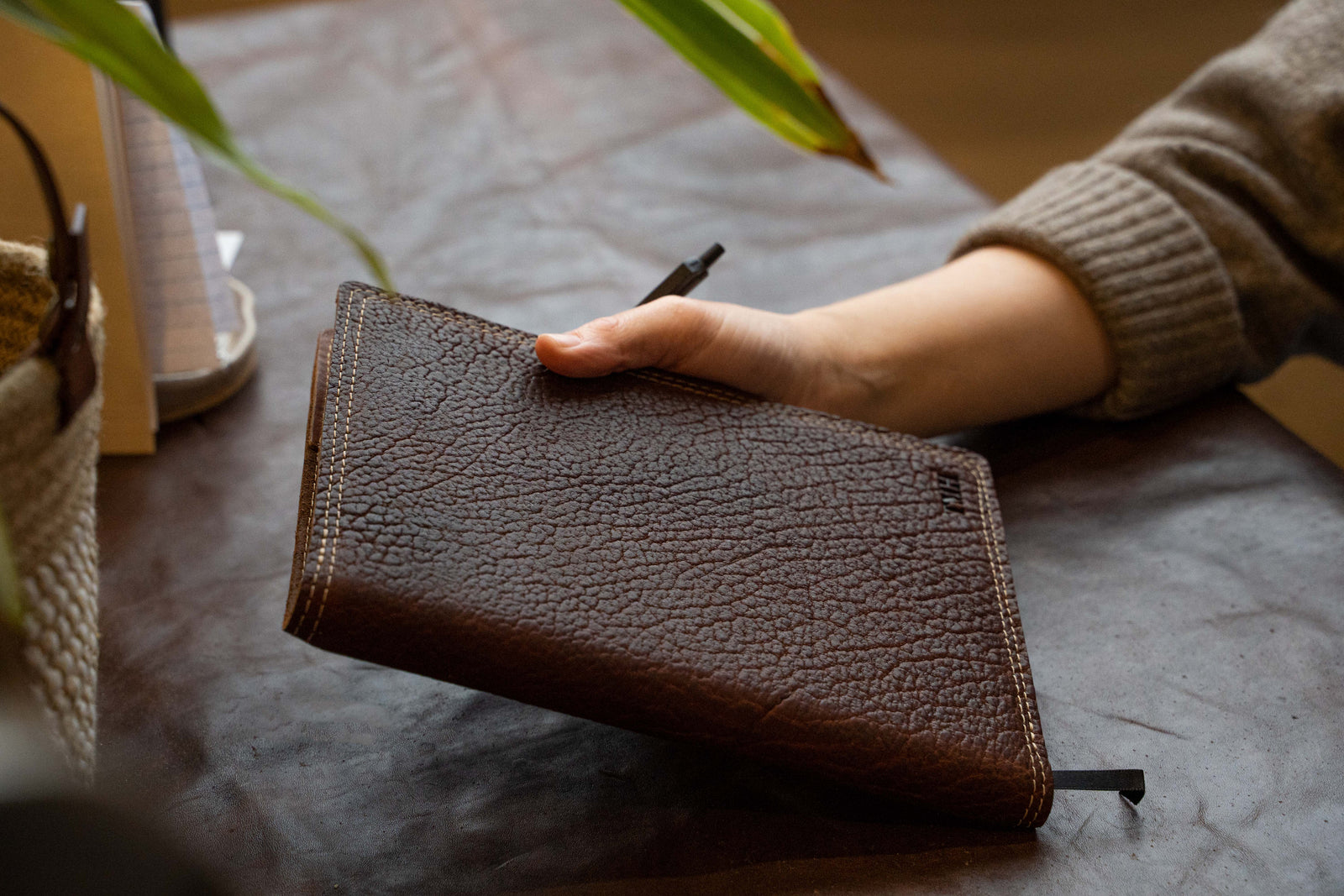 Shrunken Bison Leather - Holtz Leather