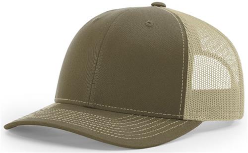 Richardson 112 Custom Trucker Offset Leather Patch Hat with YOUR LOGO – Customized