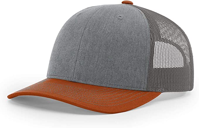 Richardson 112 Custom Trucker Offset Leather Patch Hat with YOUR LOGO – Customized