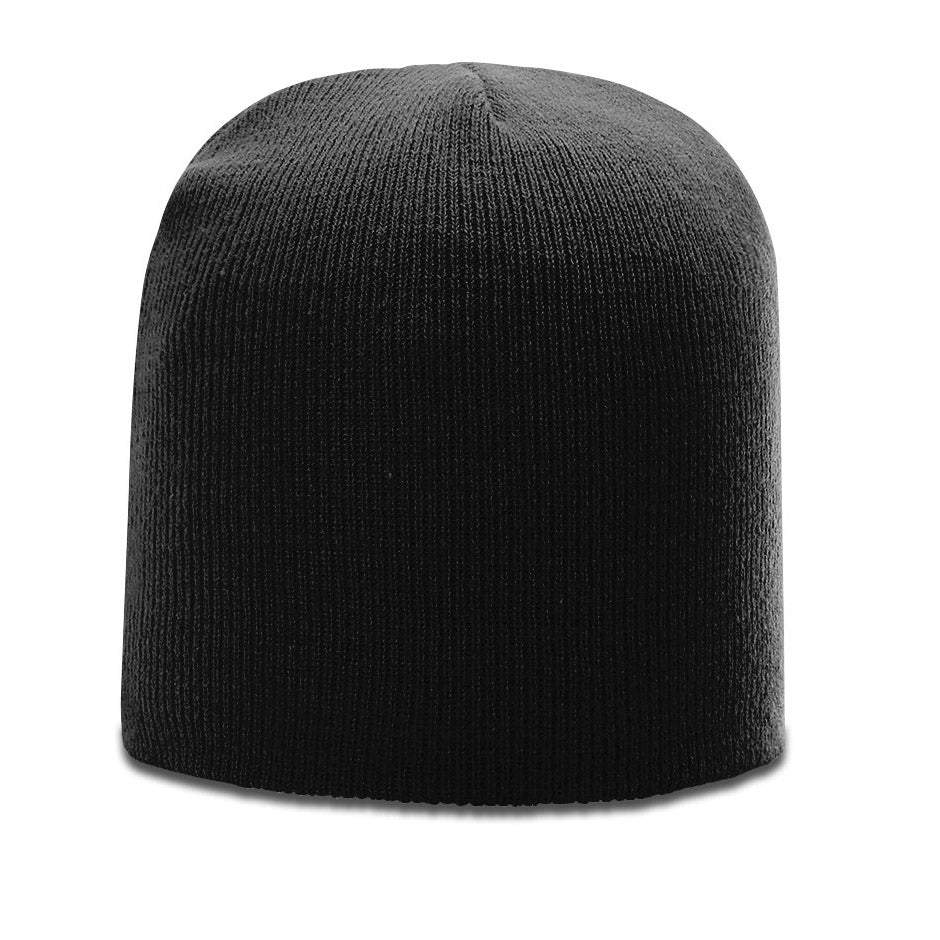 Solid Knit Custom Leather Patch Richardson Beanie