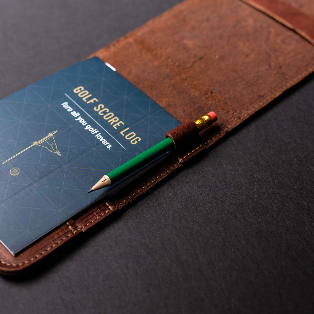 The Back Nine Fine Leather Golf Scorecard Groomsmen Gift With Personalization