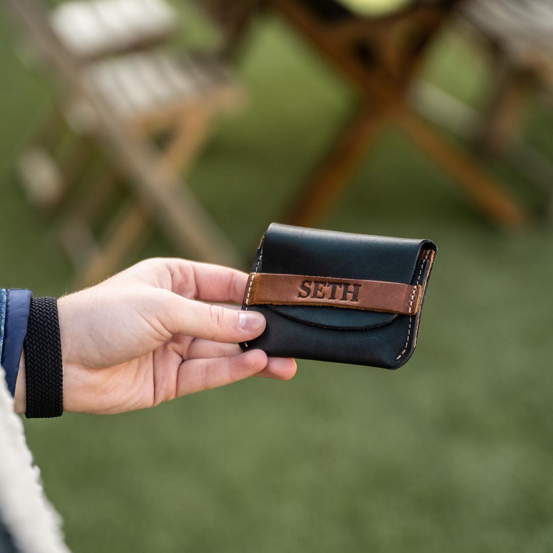 No. 3 Babe Ruth – Personalized Leather Front Pocket Wallet