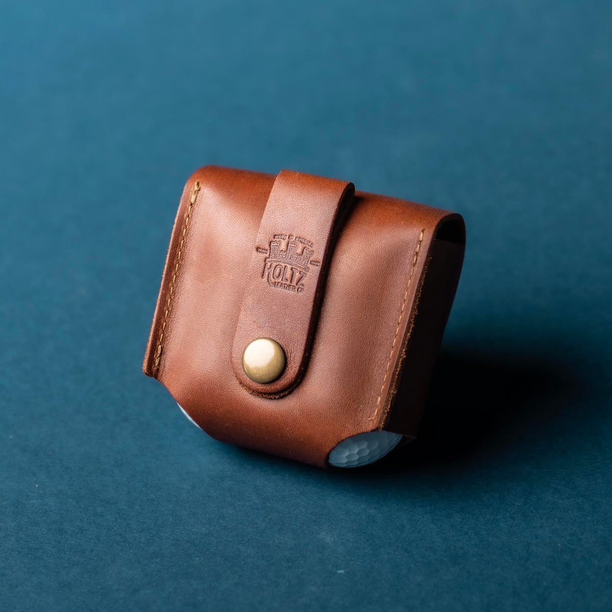 Personalized Fine Leather Golf Ball Holster