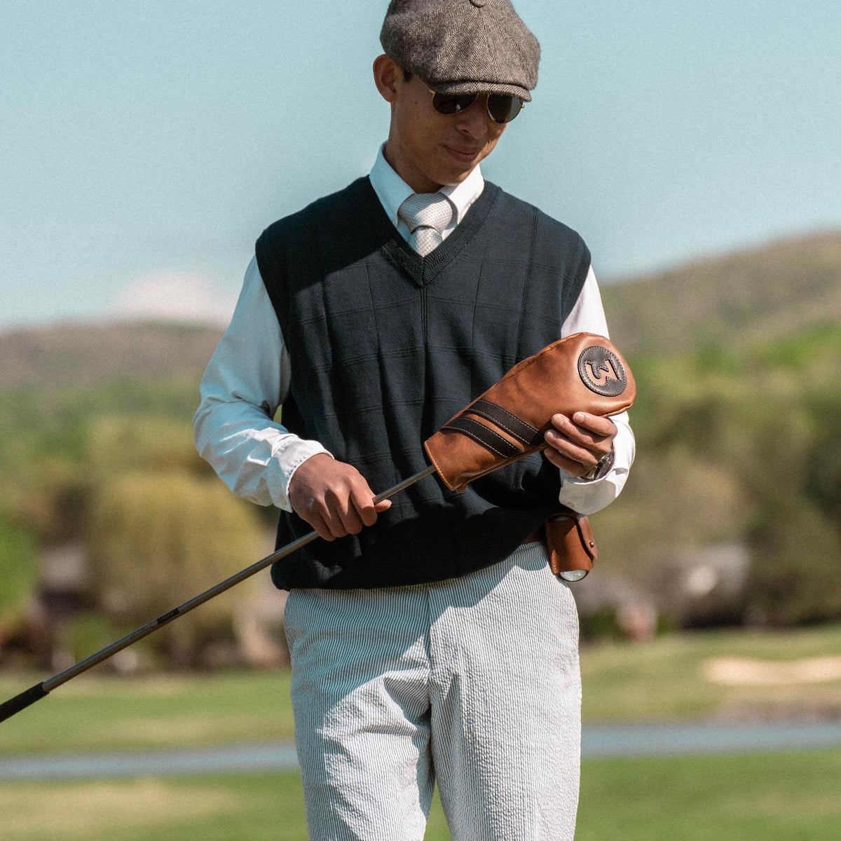 Personalized Fine Leather Golf Club Head Covers