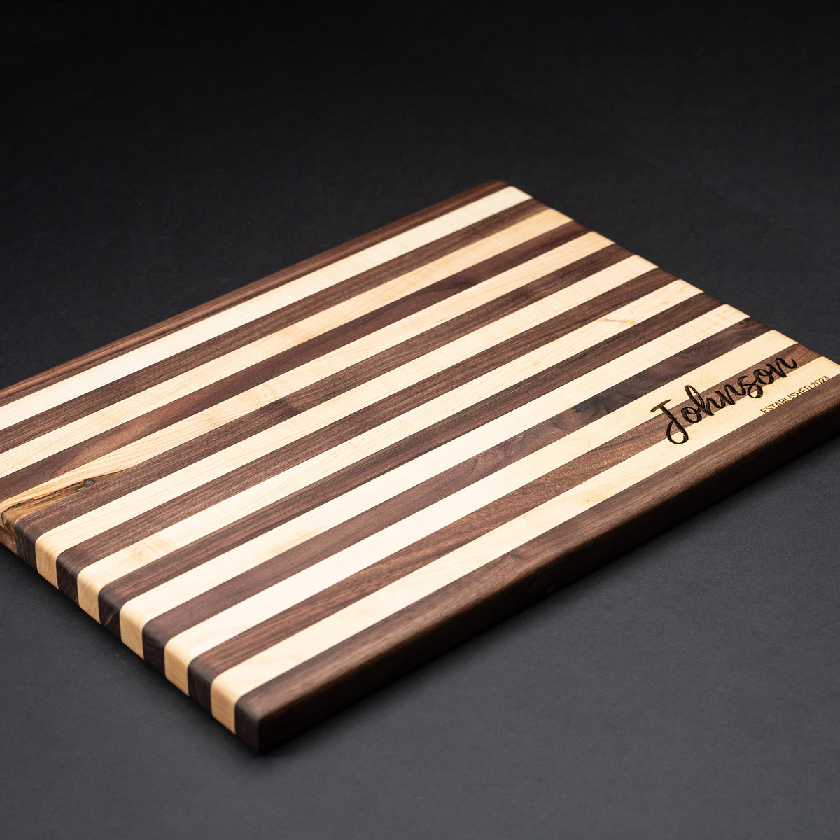 American Walnut &amp; Maple Wood Cutting Board