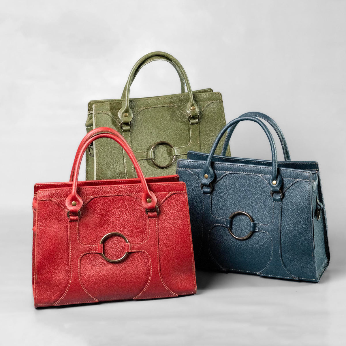 The Ellie Fine Leather Structured Women&#39;s Handbag and Crossbody Purse