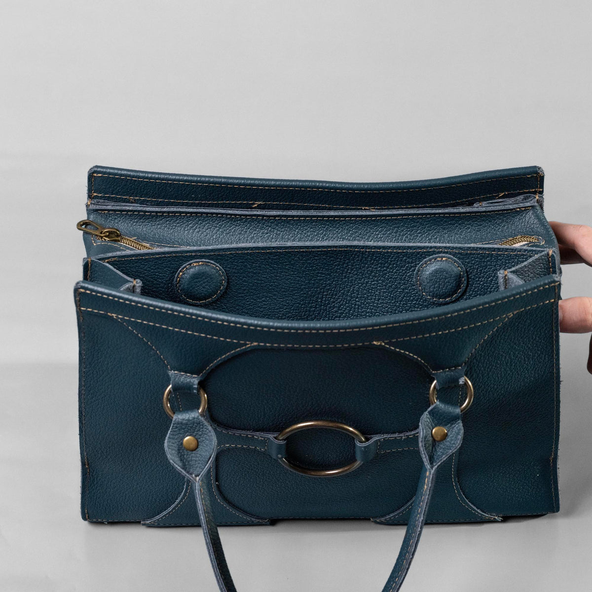 The Ellie Fine Leather Structured Women&#39;s Handbag and Crossbody Purse