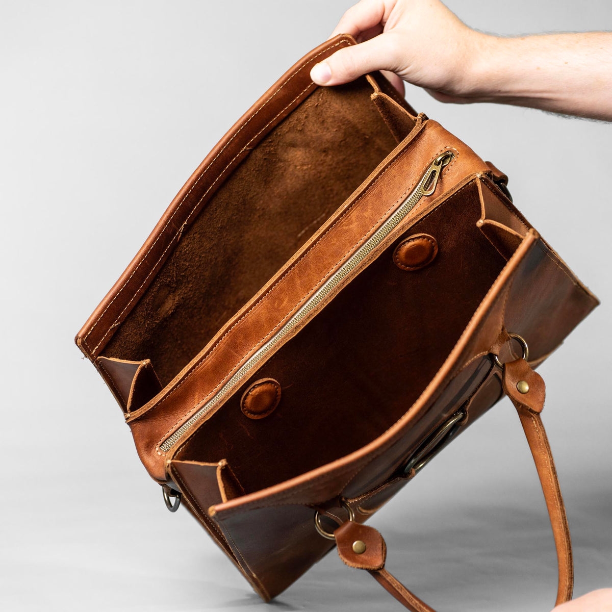 The Ellie Fine Leather Structured Women&#39;s Handbag and Crossbody Purse