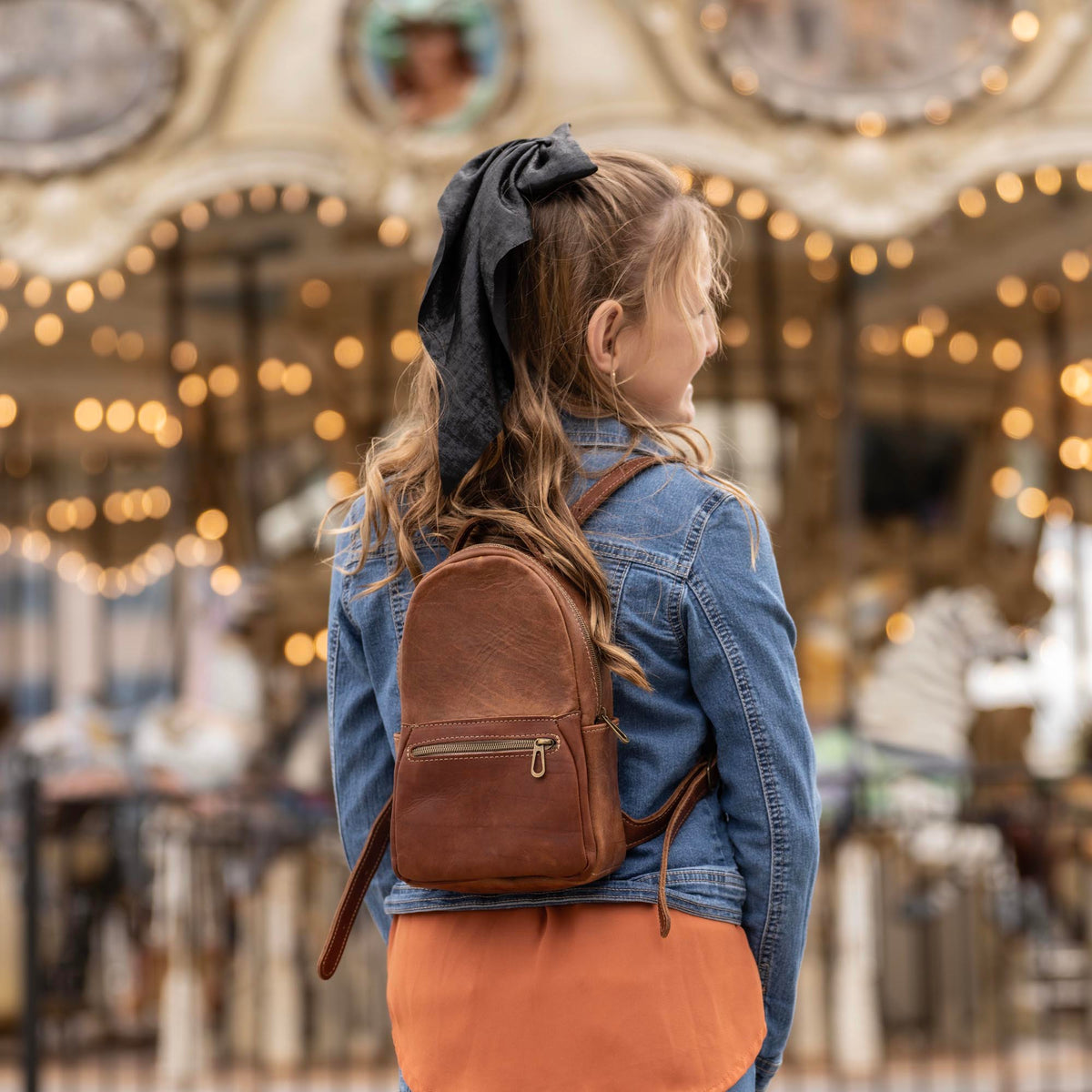 The Mini Della Fine Leather Backpack Purse