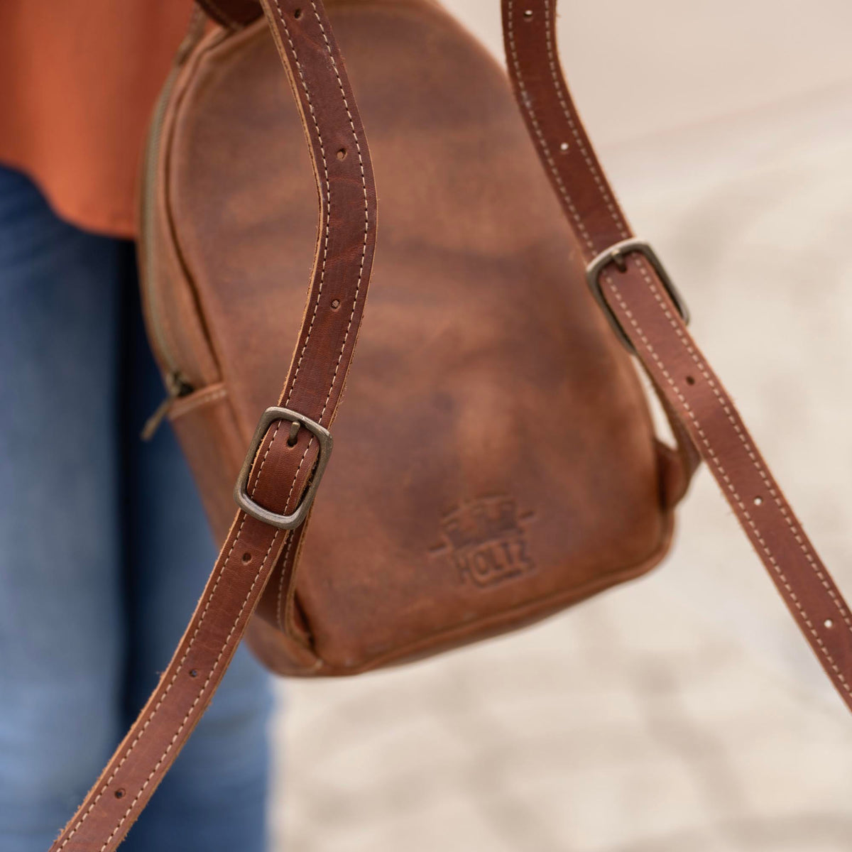 The Mini Della Fine Leather Backpack Purse