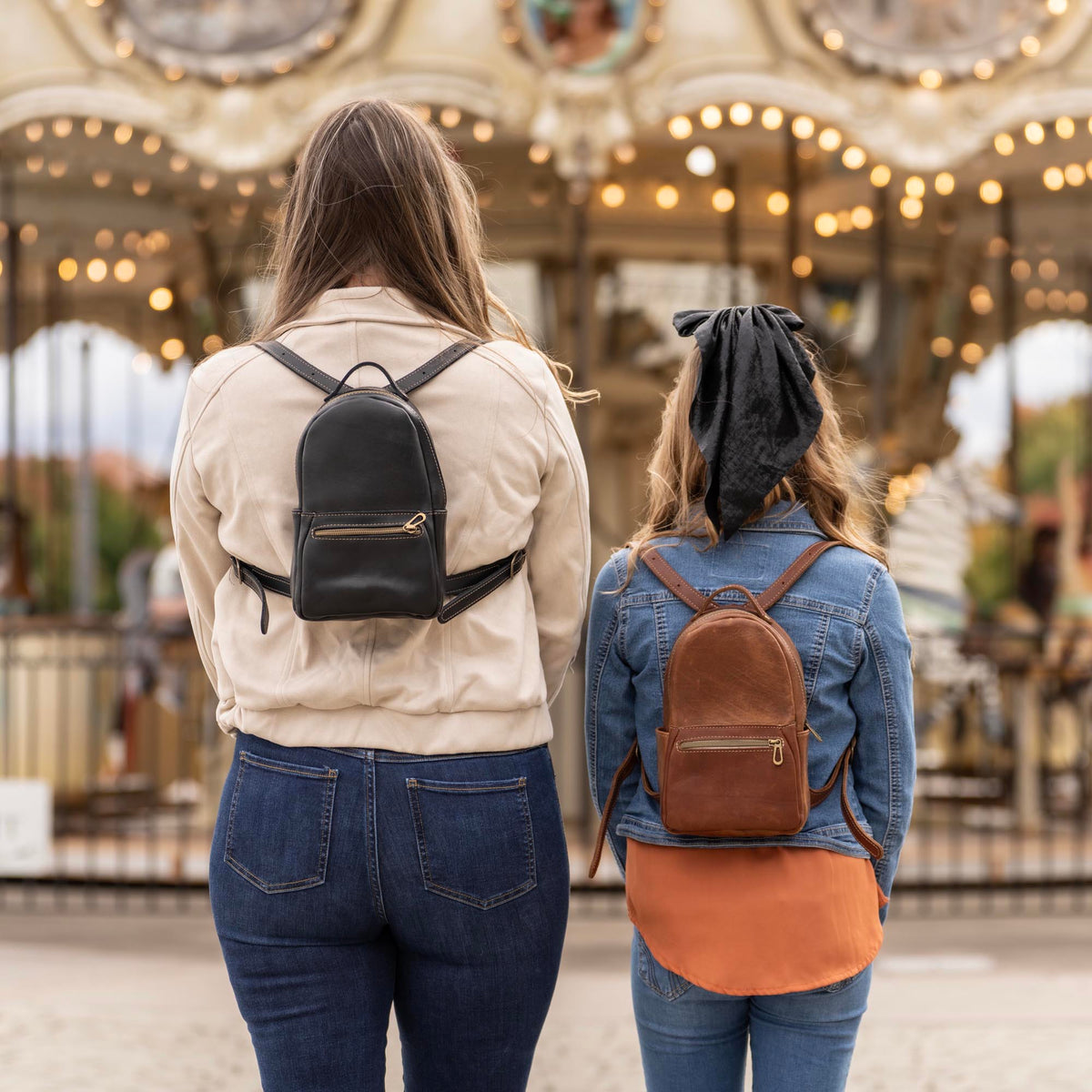 The Mini Della Fine Leather Backpack Purse