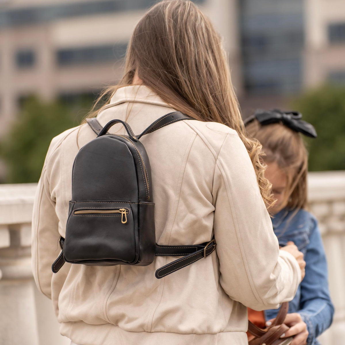 The Mini Della Fine Leather Backpack Purse