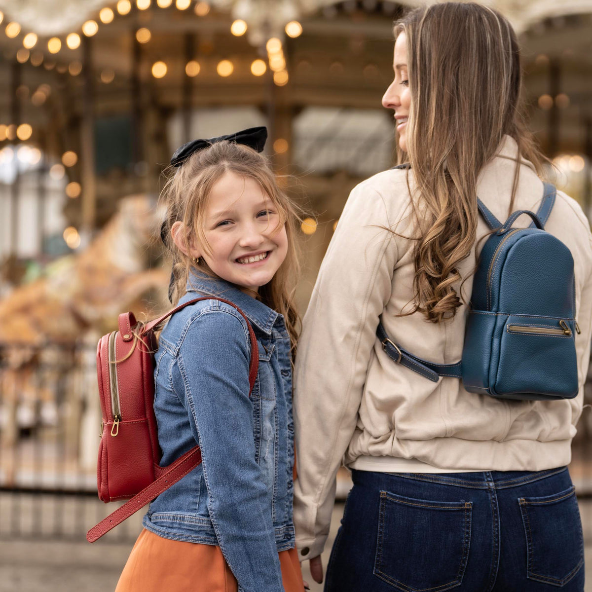 The Mini Della Fine Leather Backpack Purse