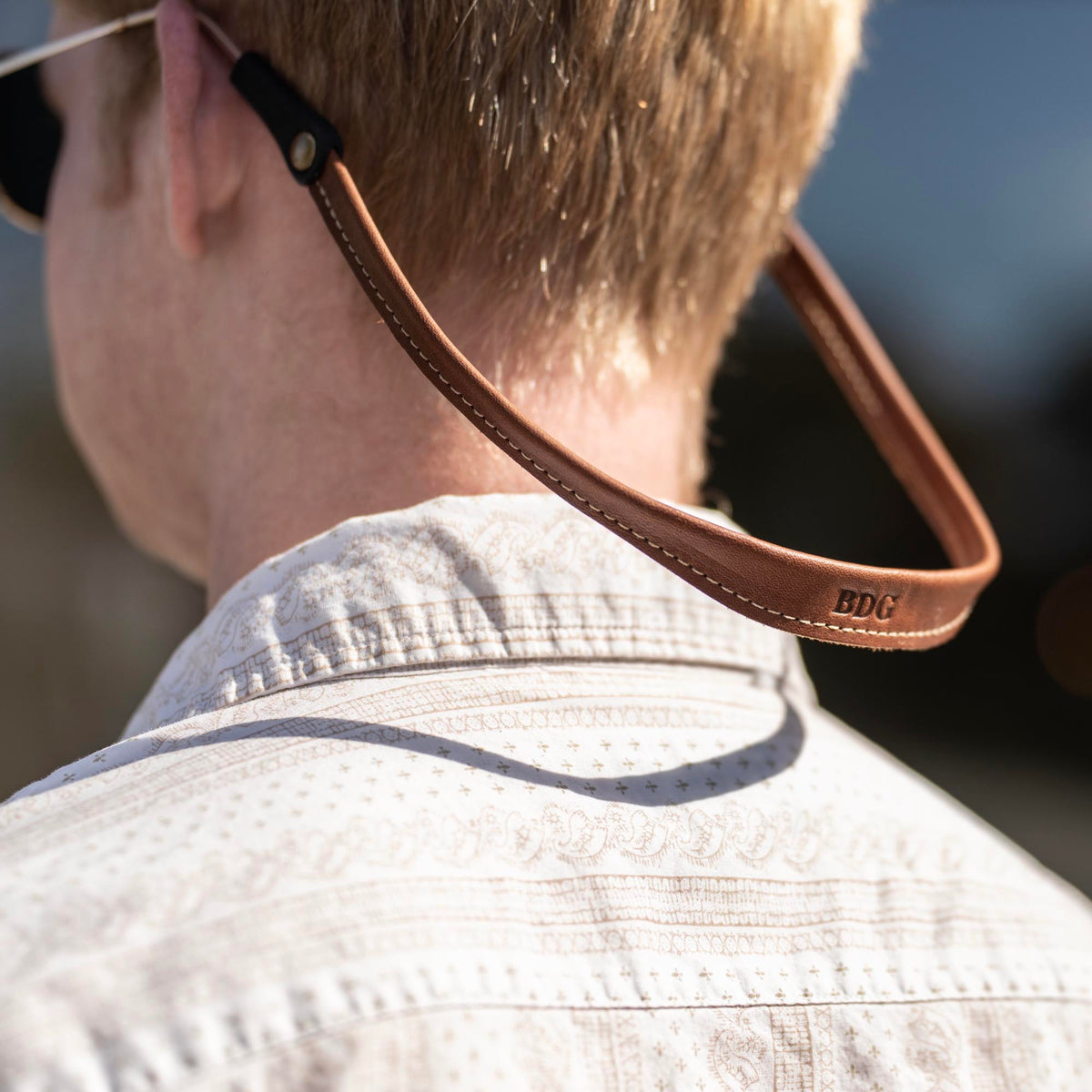 Personalized Fine Leather Sunglass Strap