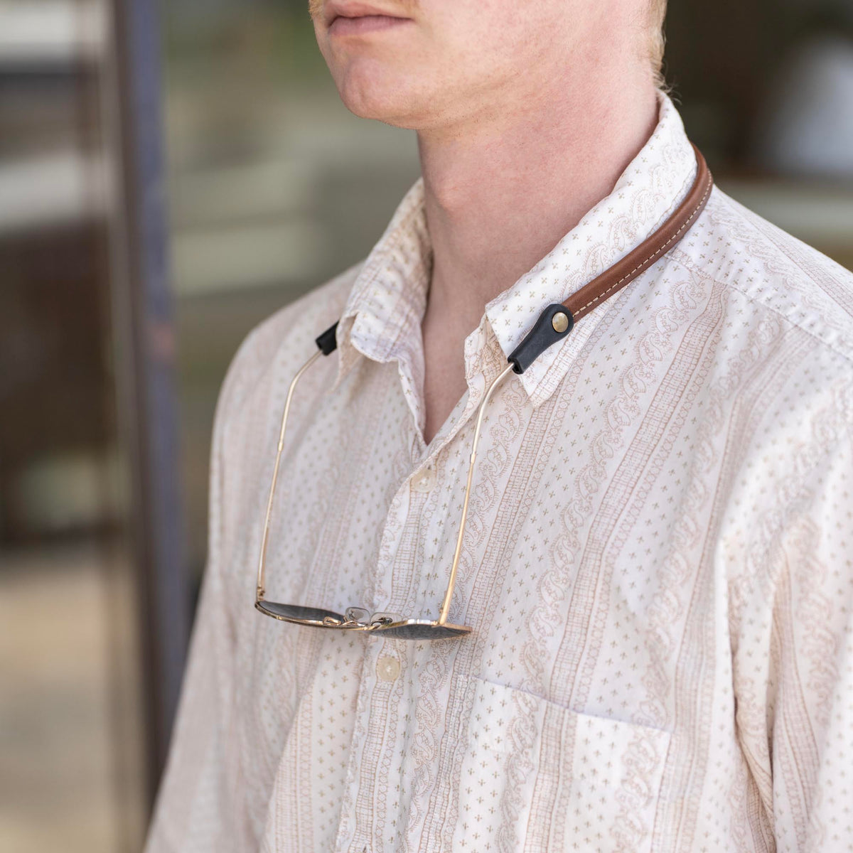 Personalized Fine Leather Sunglass Strap