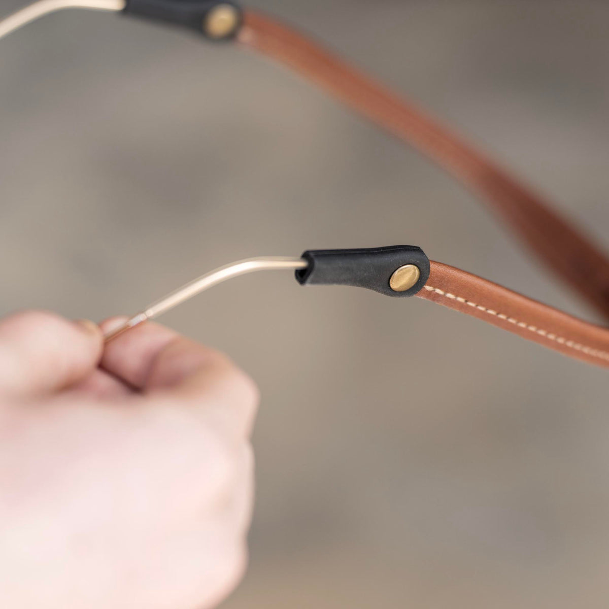Personalized Fine Leather Sunglass Strap
