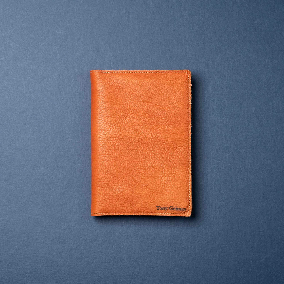 Orange Bison Leather - A5 Leather Journal - Personalized High Character (One-Of-A-Kind) Notebooks - 192 pages 8.75” x 6.25”