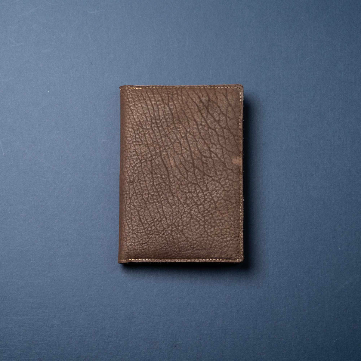 Dark Bison Leather - A5 Leather Journal - High Character (One-Of-A-Kind) Notebooks - 192 pages 8.75” x 6.25”