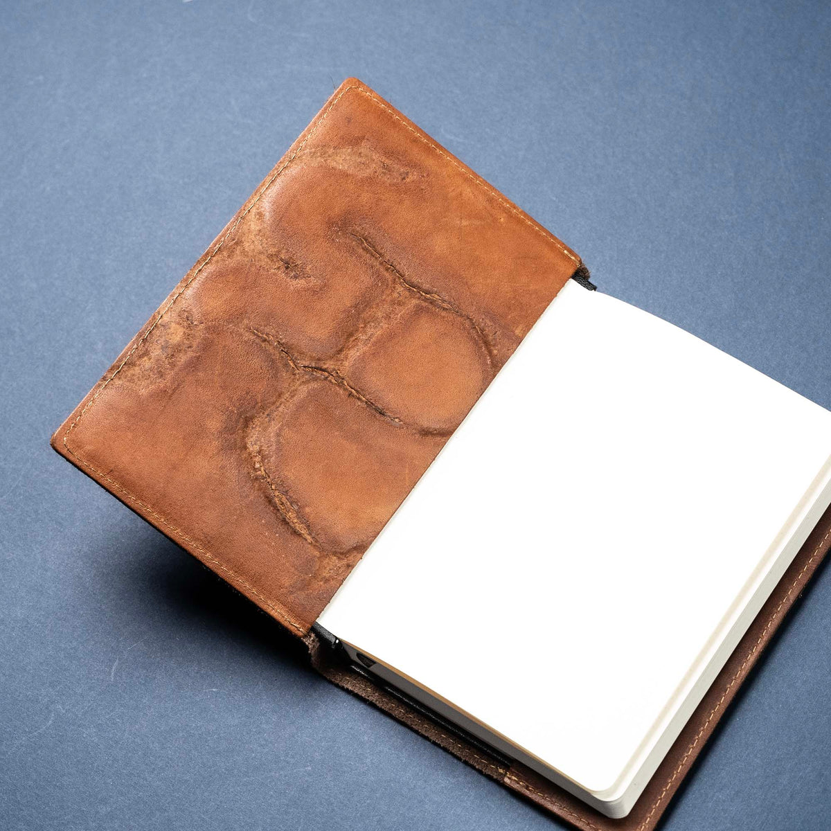 Dark Bison Leather - A5 Leather Journal - High Character (One-Of-A-Kind) Notebooks - 192 pages 8.75” x 6.25”