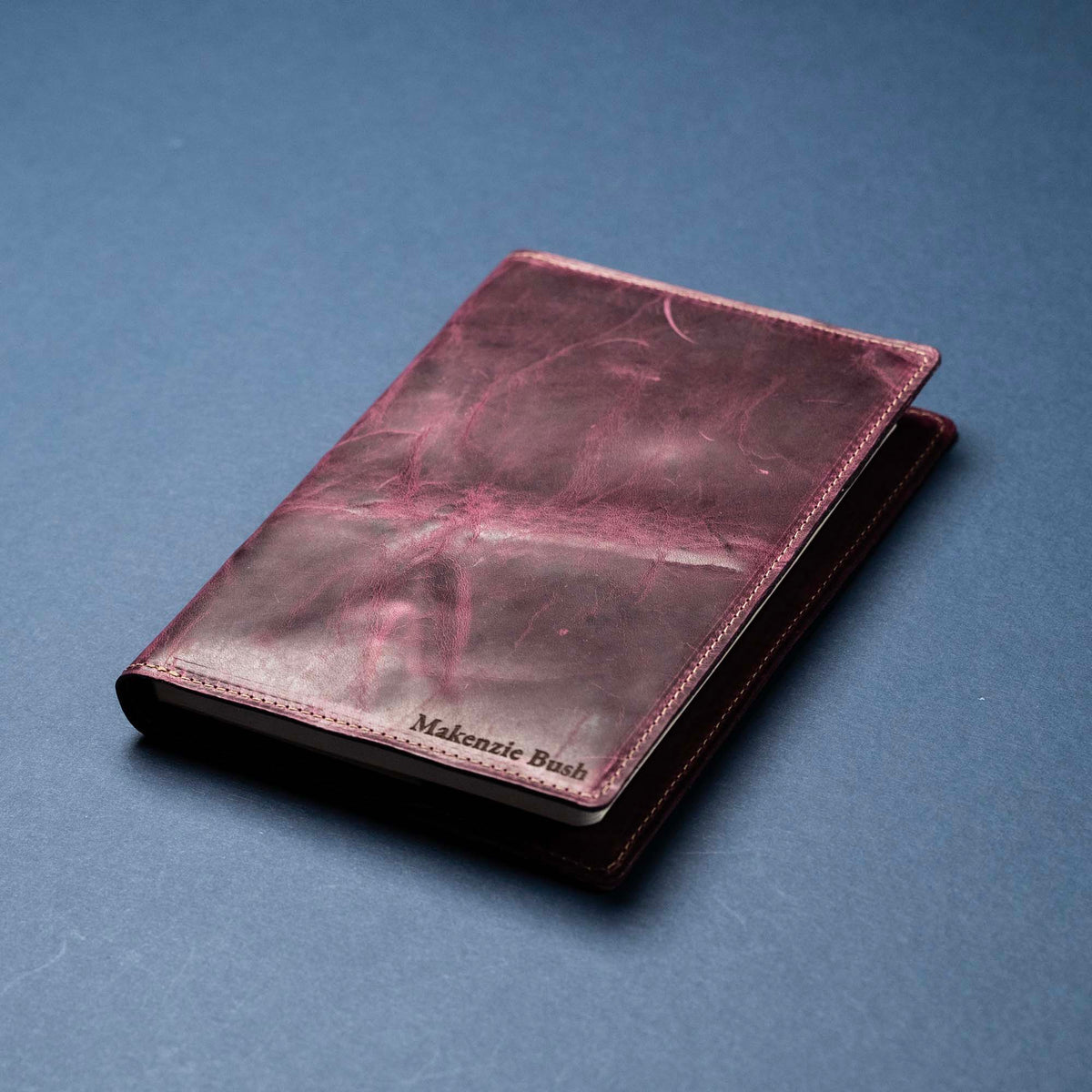 Plum Cowhide - A5 Leather Journal - Personalized High Character (One-Of-A-Kind) Notebooks - 192 pages 8.75” x 6.25”