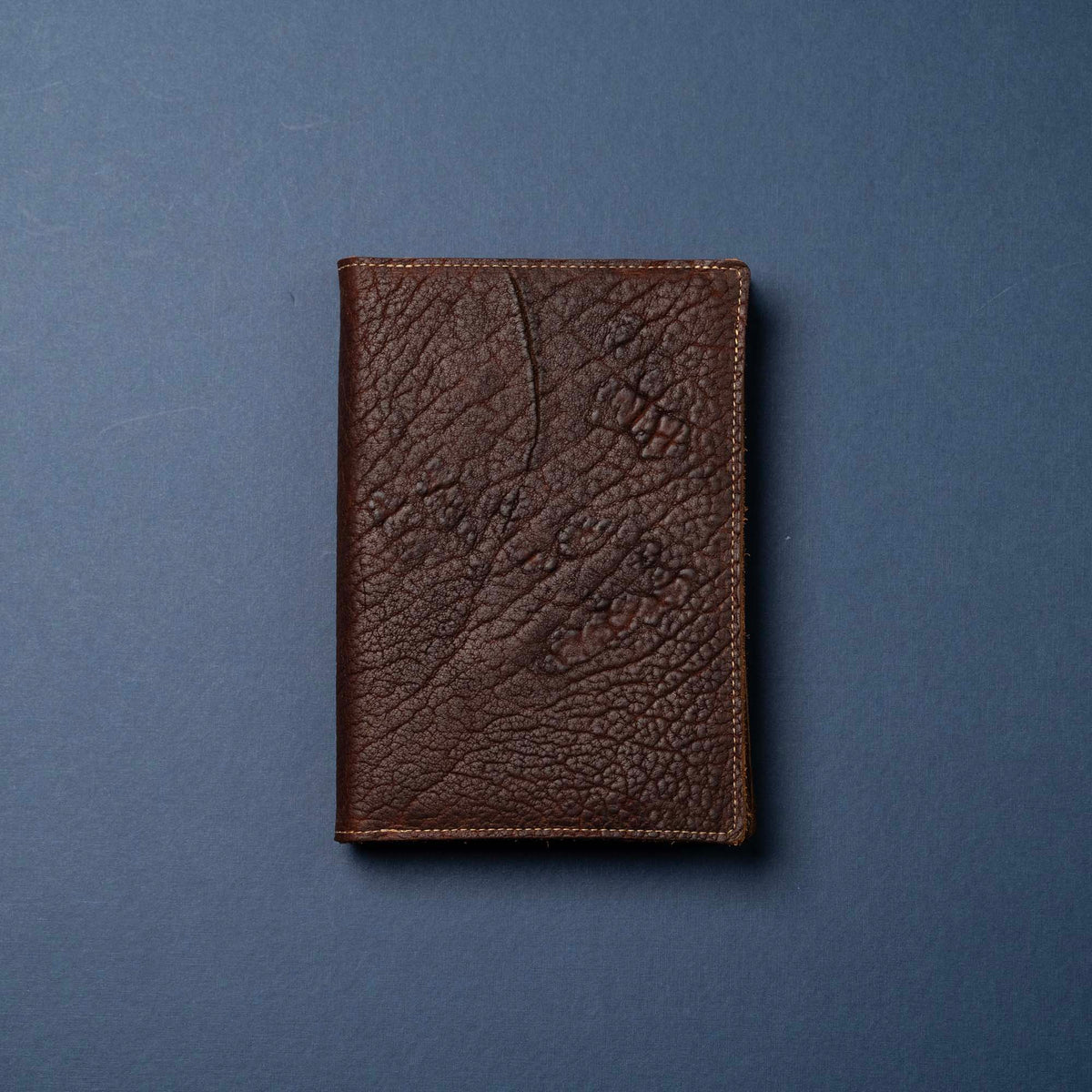 Shrunken Bison Leather - A5 Leather Journal - High Character (One-Of-A-Kind) Notebooks - 192 pages 8.75” x 6.25”