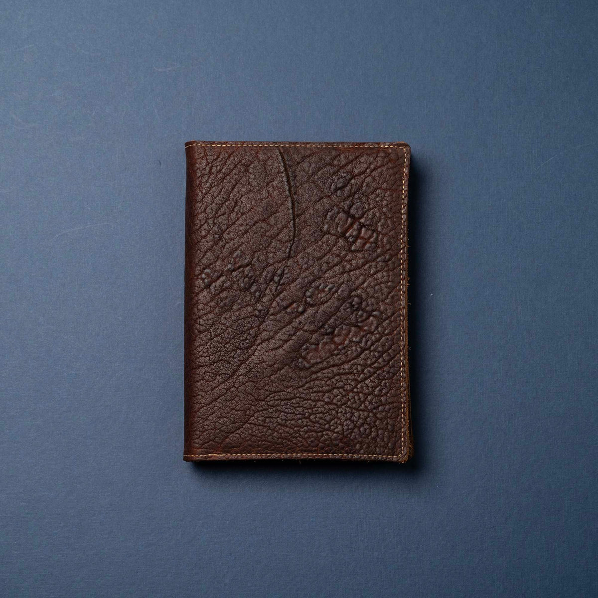 Shrunken Bison Leather - A5 Leather Journal - High Character (One-Of-A-Kind) Notebooks - 192 pages 8.75” x 6.25”