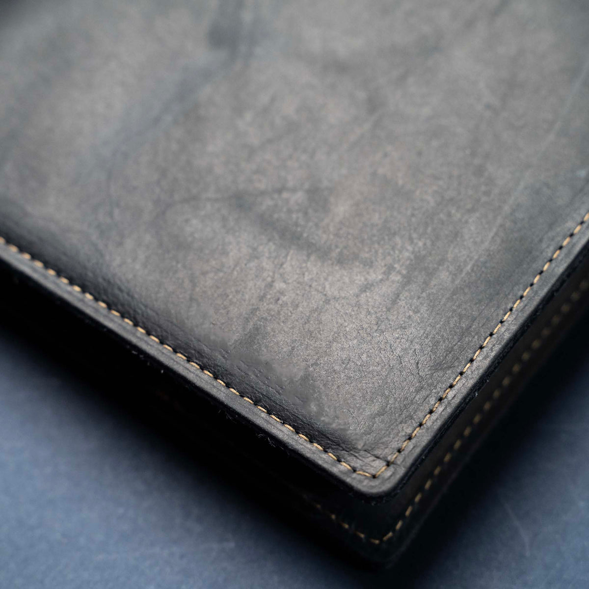 Navy Cowhide - A5 Leather Journal - High Character (One-Of-A-Kind) Notebooks - 192 pages 8.75” x 6.25”
