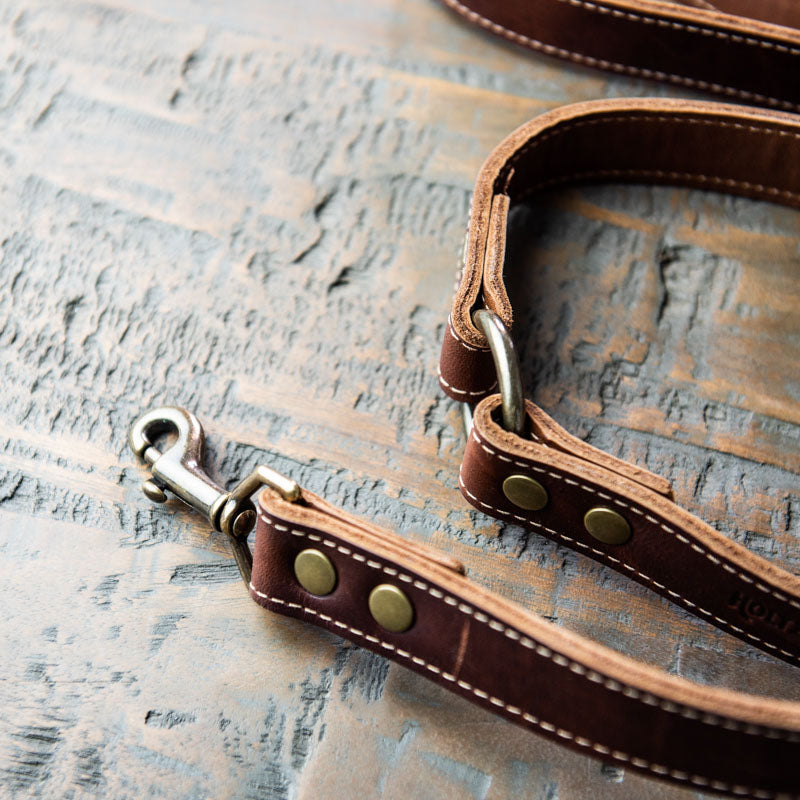Personalized Fine Leather Dog Leash