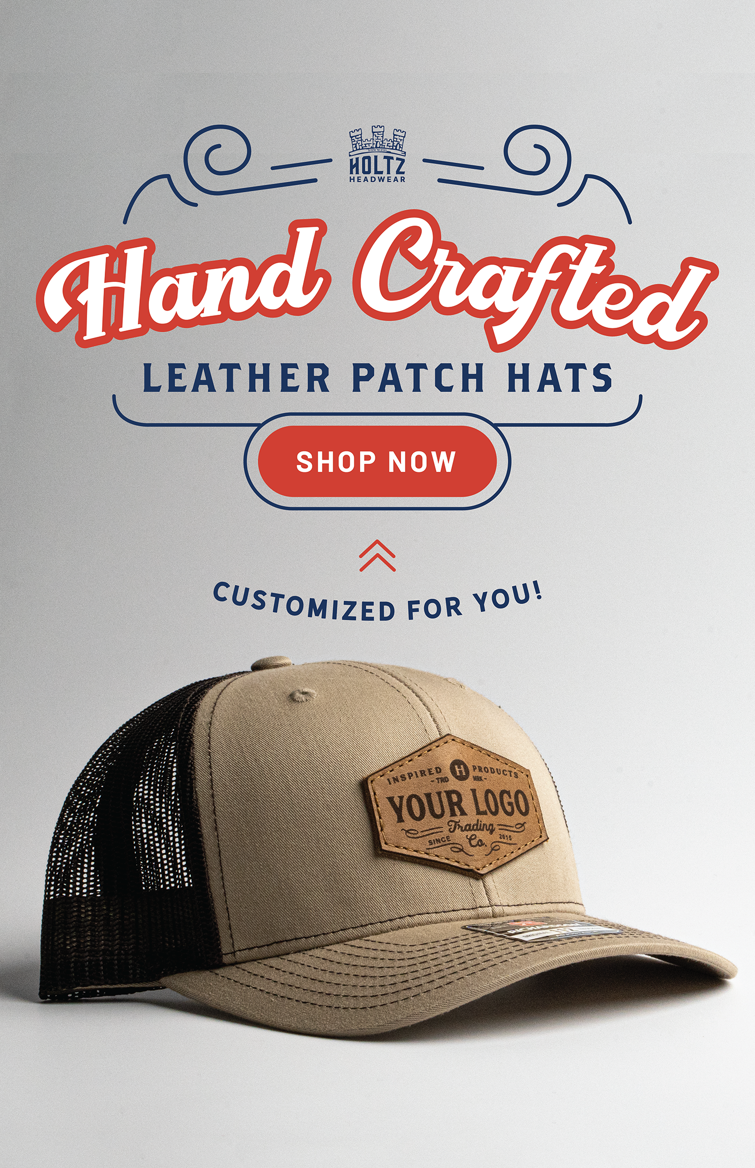 Fully Custom Leather Patch Hat for Yourself - Guide Service