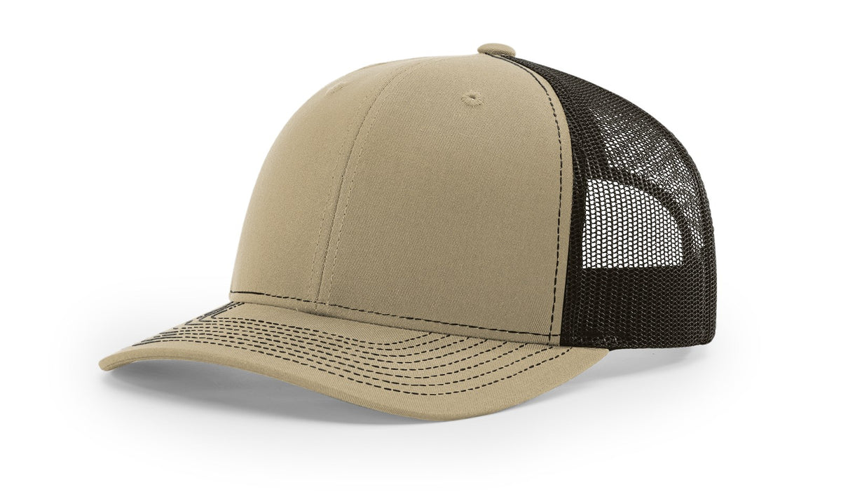 Richardson 112 Custom Trucker Offset Leather Patch Hat with YOUR LOGO – Customized