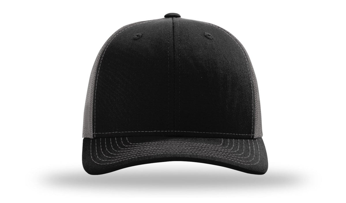 SPECIAL DEAL - Custom &quot;Your Logo&quot; - Richardson 112 Trucker Hat Black / Charcoal