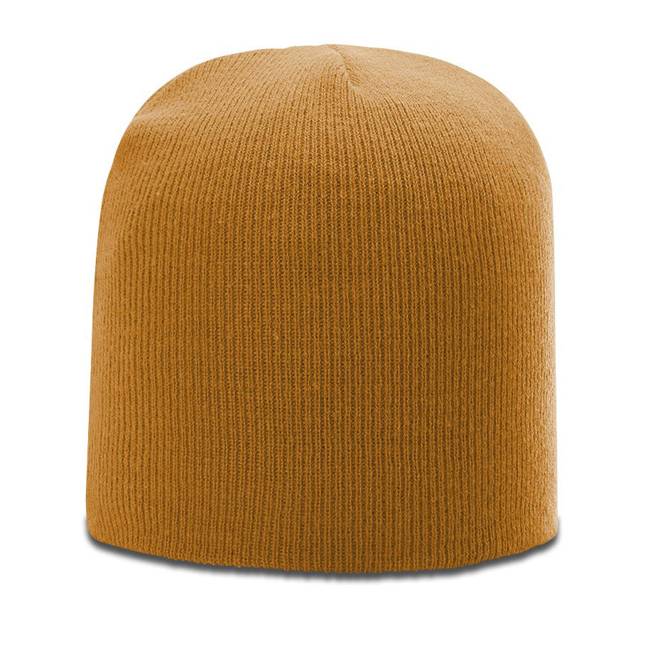 Solid Knit Custom Leather Patch Richardson Beanie